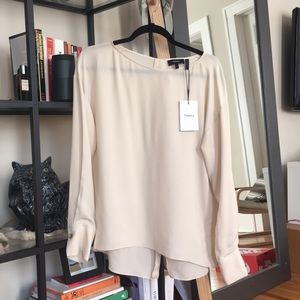 NWT! Theory silk blouse